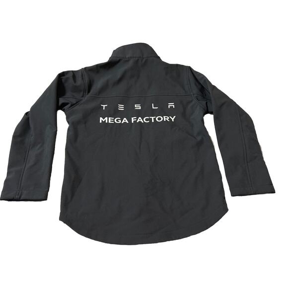 Tesla Megafactory fleece Lined Black Jacket Small Unisex Mega Factory - Picture 5 of 13